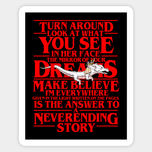 The Answer To A Neverending Story Sticker